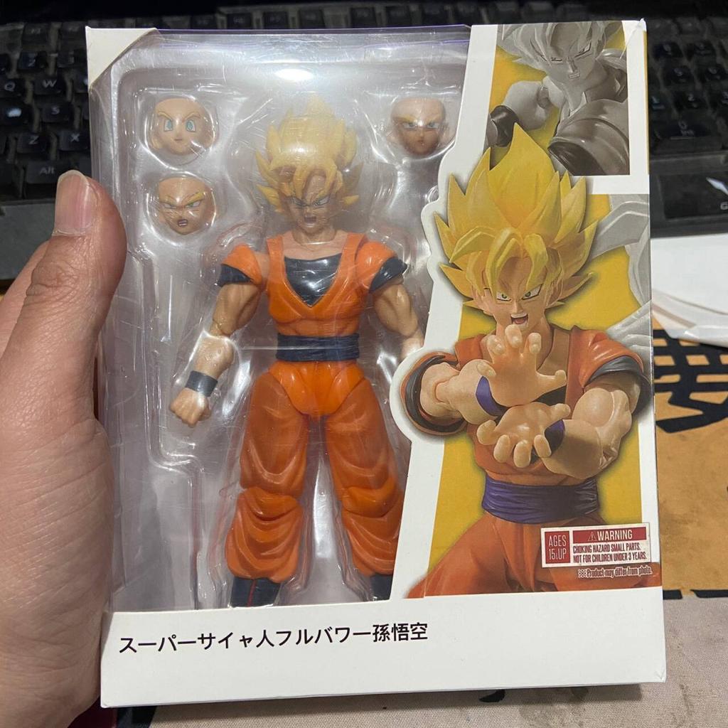 New Hot Dragon Ball Collection: Wukong Realm King Fist Vs. Rustrans Super Saiyan Handheld Ornament Collection Gift For Kids