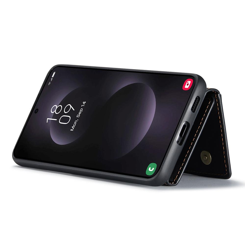 DG.MING M2 Series for Samsung Galaxy S25 Edge Case PU+PC+TPU Phone Cover Detachable Wallet