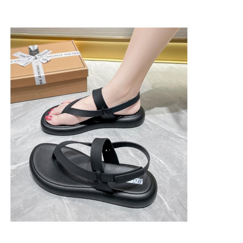 Sandalet kadın modelleri yaz dış giyim düz topuk yumuşak taban yaz dış giyim düz renk