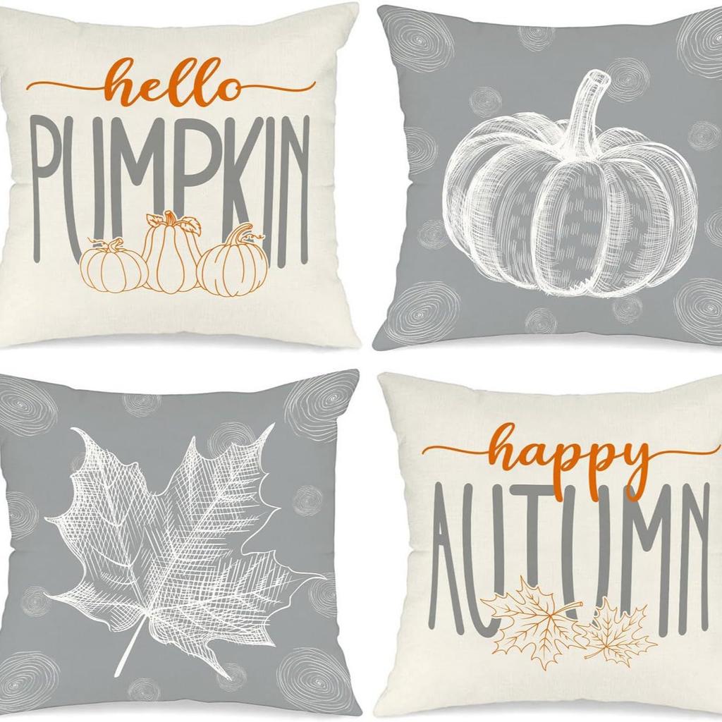New Thanksgiving Holiday Print Pillow Pillow Sofa Bedside Home Pillow Case Waist Cushion Cover
