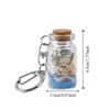 Sea Sand Drifting Bottle Keychain Conch Beach Style Keychain  DIY Handmade Jewelry