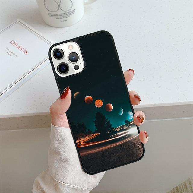MOON PHASES Phone Case For iPhone 17 Air 14 15 16 13 12 Cover For Apple iPhone 17 Air 14 15 16 Pro Max 6S Plus Coque
