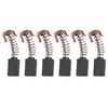 Packung mit 6 Kohlebürsten für Winkelschleifer PAG600 mit Abmessungen 12x8x5mm