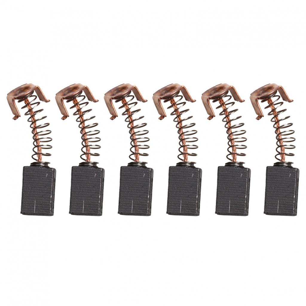 Packung mit 6 Kohlebürsten für Winkelschleifer PAG600 mit Abmessungen 12x8x5mm