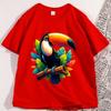 Toucan Bird Tropical Forest Graphic T Shirts Printed Loose Large Casual Comfortable Round Neck Short Sleeve Tshirt Top
