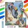 Disney Cartea junglei Mowgli Baloo Kit de Artă Pictură în Ulei Pictat Manual. Cadou Home Decor