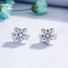 925 Silver Stud Earrings AAA Zircon High Quality For Women Earring Wedding Fine Fashion Jewelry Accessories Party Gift
