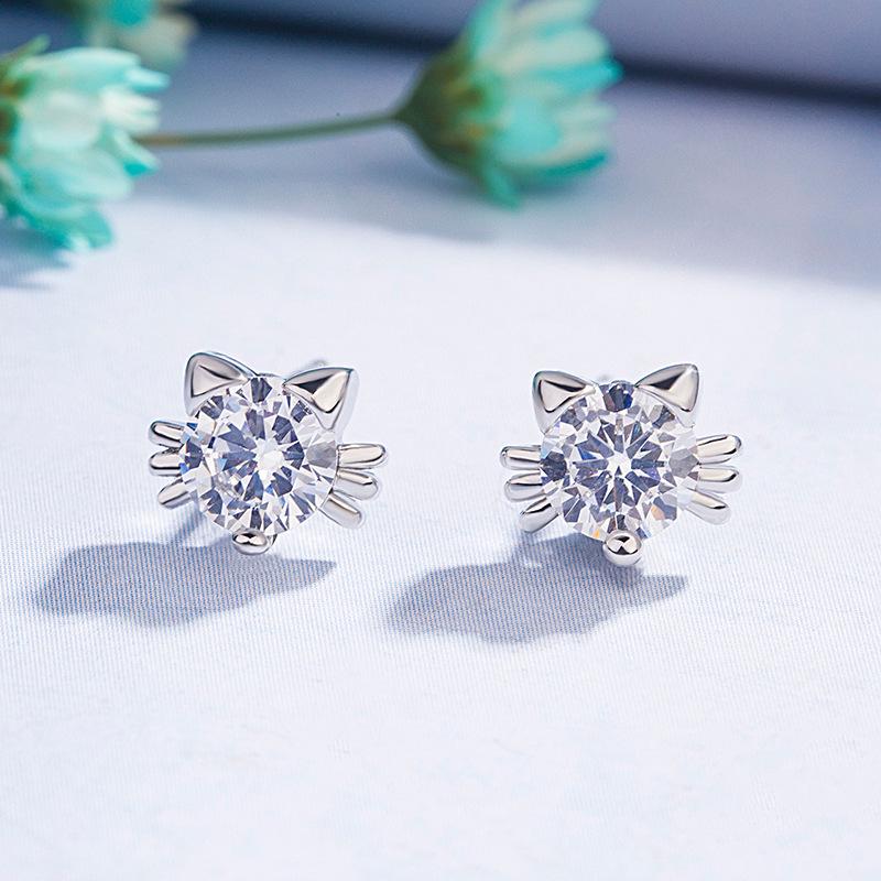 925 Silver Stud Earrings AAA Zircon High Quality For Women Earring Wedding Fine Fashion Jewelry Accessories Party Gift