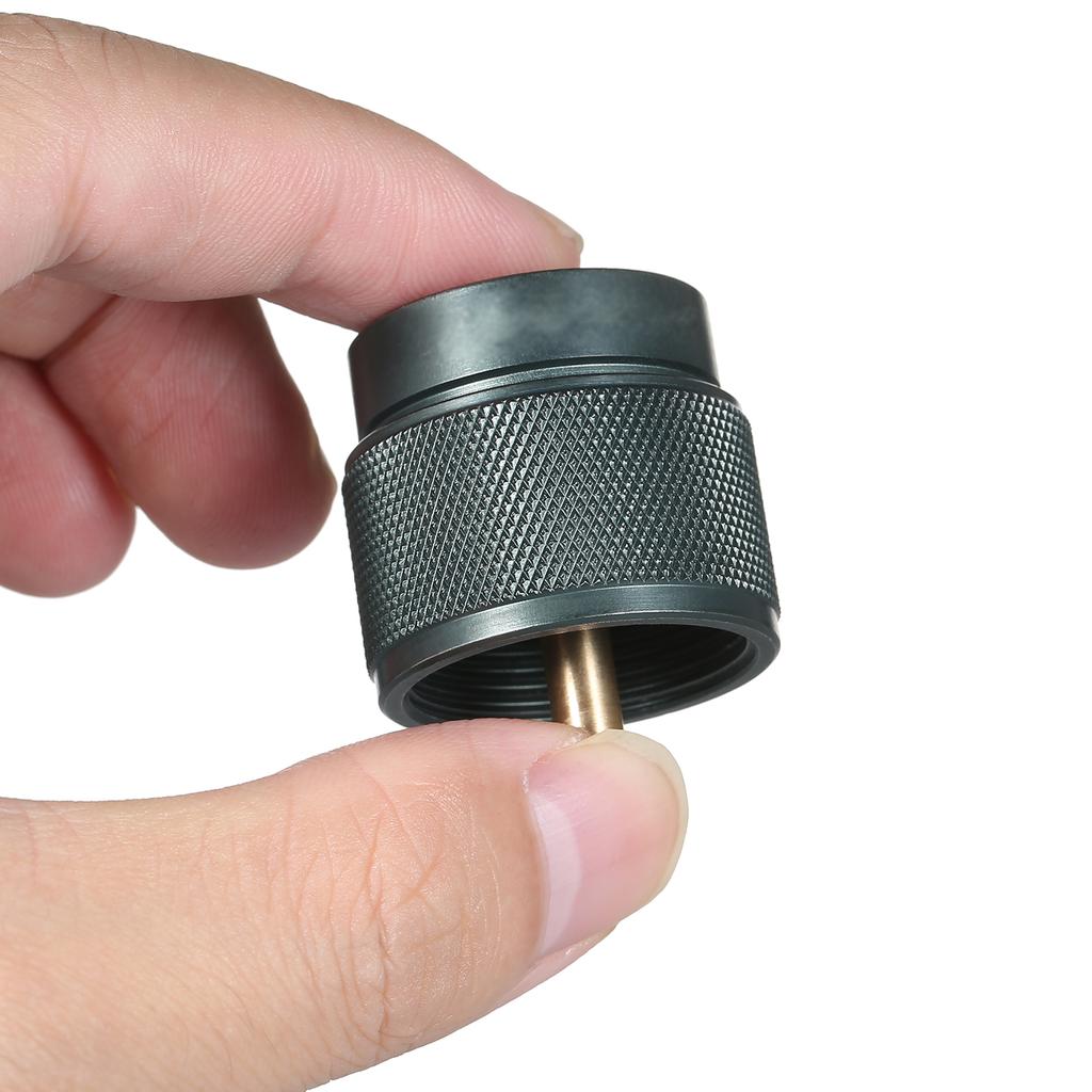 Camping Stove Adapter 1LB Propane Small Tank Input EN417 Lindal Valve Output