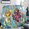 Cardcaptor Sakura Print Flannel Blanket, Ultra Soft High Quality All Seasons Warm Throw, Home Decor Cozy Blanket, Perfect Christmas Gift