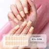 Semi Cured Gel Nail Strips Patches Sliders UV/LED Lamp Cured Adhesive Long Lasting Full Cover Gel Nail Stcikers Manicure