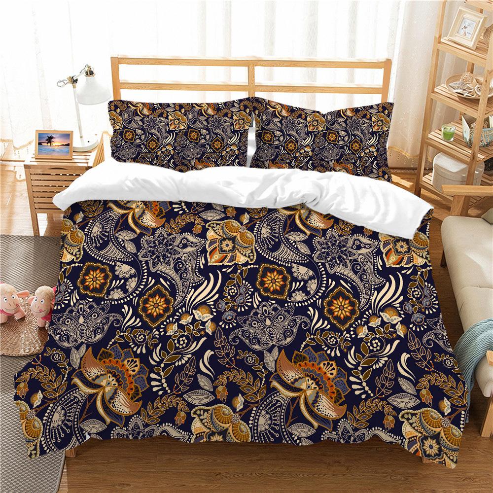 

Bohemian Series Bedding Two Or Three Pieces Polyester 3D Digital Printing EU single 135*200