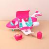 1Set Dollhouse Simulation Dreamplane Airplane Travel  Private Plane Doll Play House Plane Toys Children's Play House Toys Gifts