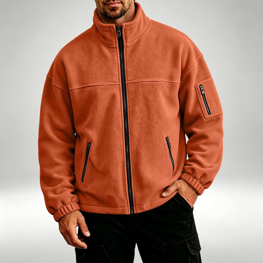 Men's Casual Hooded -Lined Jacket Color for Daily Wear