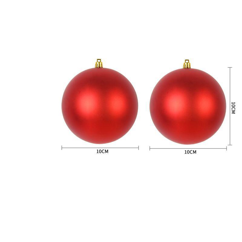 Christmas Decoration Ball 6-30CM Red Glossy Matte Glitter Plastic Christmas Ball Pendant Festive Opening Scene Hanging Ornaments