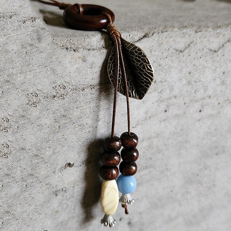 Bohemian Retro Long Rope Necklace for Women Brown Tassel Pendants Vintage Neck Jewelry Exaggerated Female Necklaces 2026 new