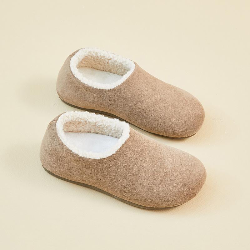 Winter Warm Moccasins for Women Faux Suede Loafers with Fuzzy Plush Lined Non Slip House Flats Shoes Women's Indoor Outdoor Faux Fur Walking Shoes