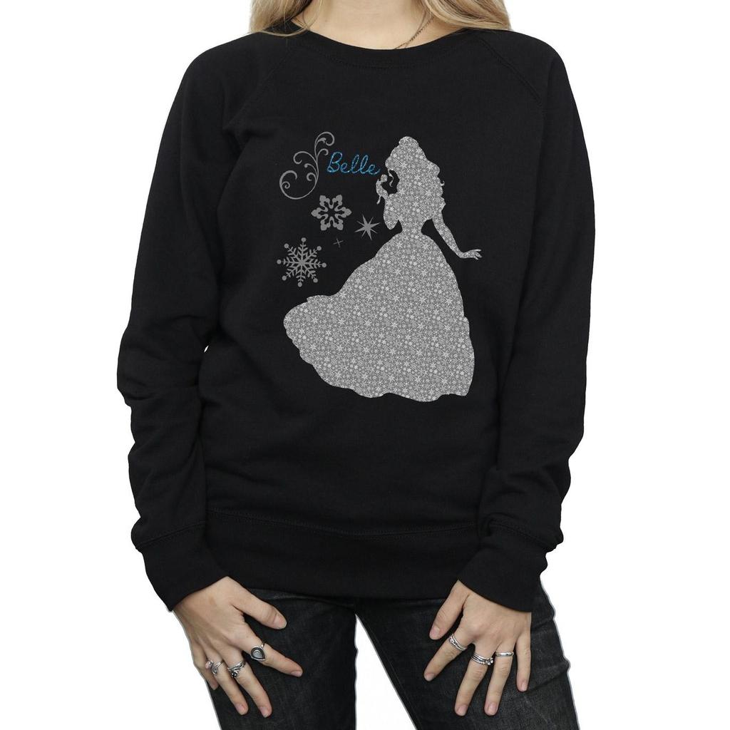 Disney Princess Dame/dame Belle Christmas Silhouette Sweatshirt