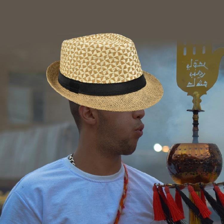 Straw Beach Hat Straw Fedora Hat Straw British Style Panama Hat Straw Panama