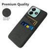 For Xiaomi Redmi Note 14 5G Case Cloth+Hard PC Phone Cover with Dual Card Slots