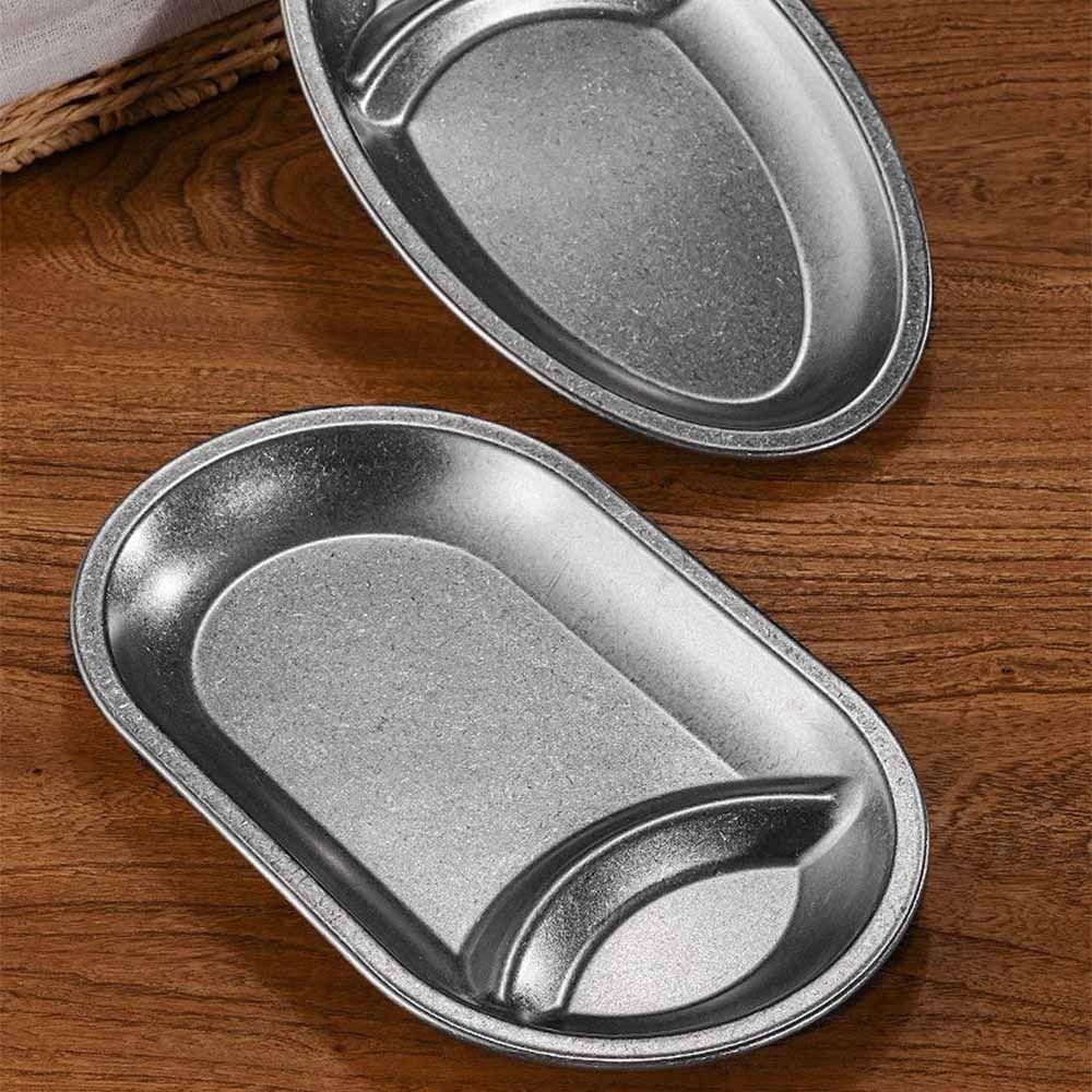 Oval Shaped Snack Plate Thickened Dumpling Plate Creative Serving Tray  Household