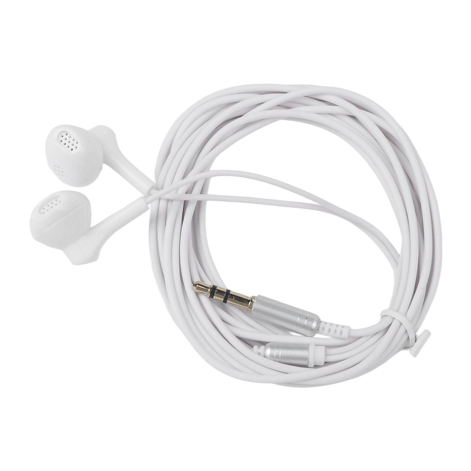 

Clear Bass Meters Long Wired Headphones Clear Bass Ergonomic Design High Quality білий