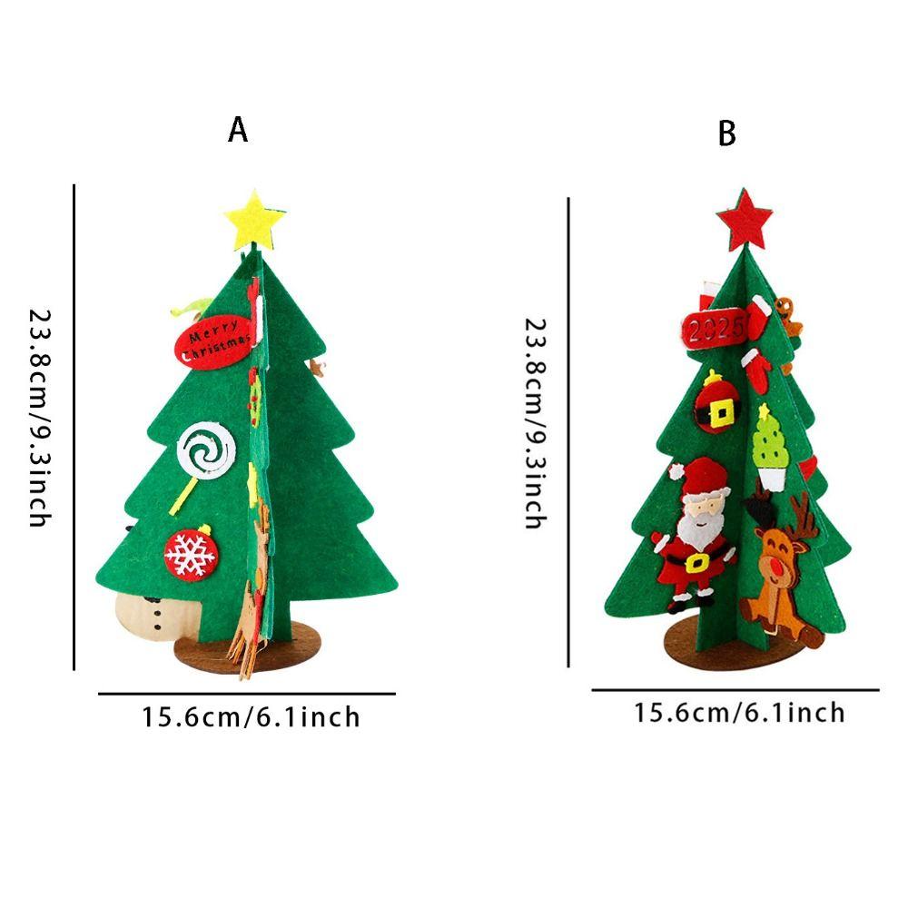 2 Stück/Set Einfach zu installieren Simulierter Weihnachtsbaum Weihnachtsbaum Materialpaket Kindergeschenke