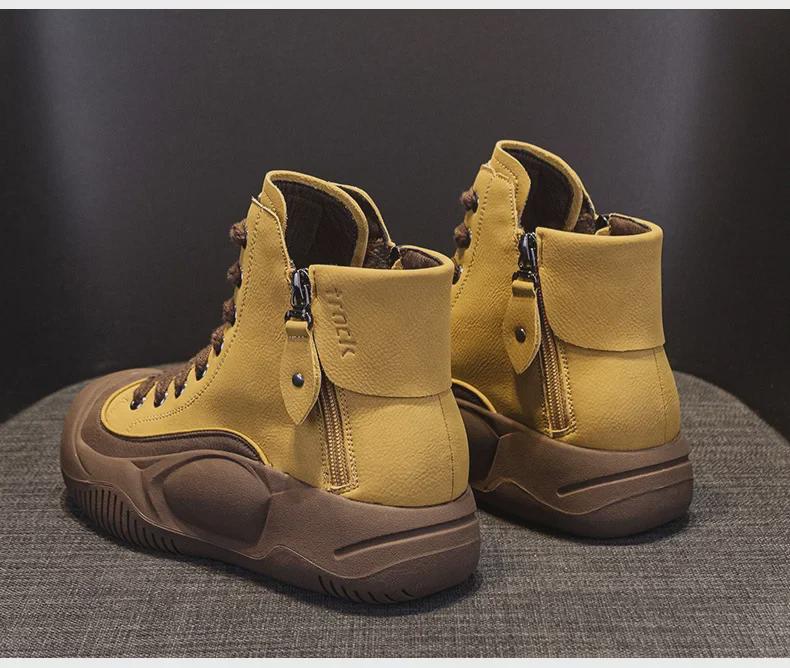 Sneakers groși ușori pentru femei cu inspirație retro 2025 - Încălțăminte casual la modă care adaugă înălțime pentru toamnă