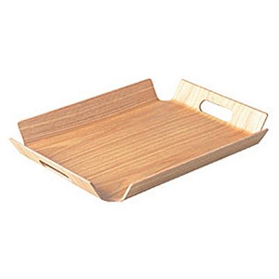 KINTO Frame Handle Willow 45142 Non-Slip Tray, 445x335mm, Wood,