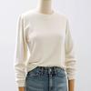 STyle LaTTe Basic Round Neck Solid T shirT Daily Inner Tee