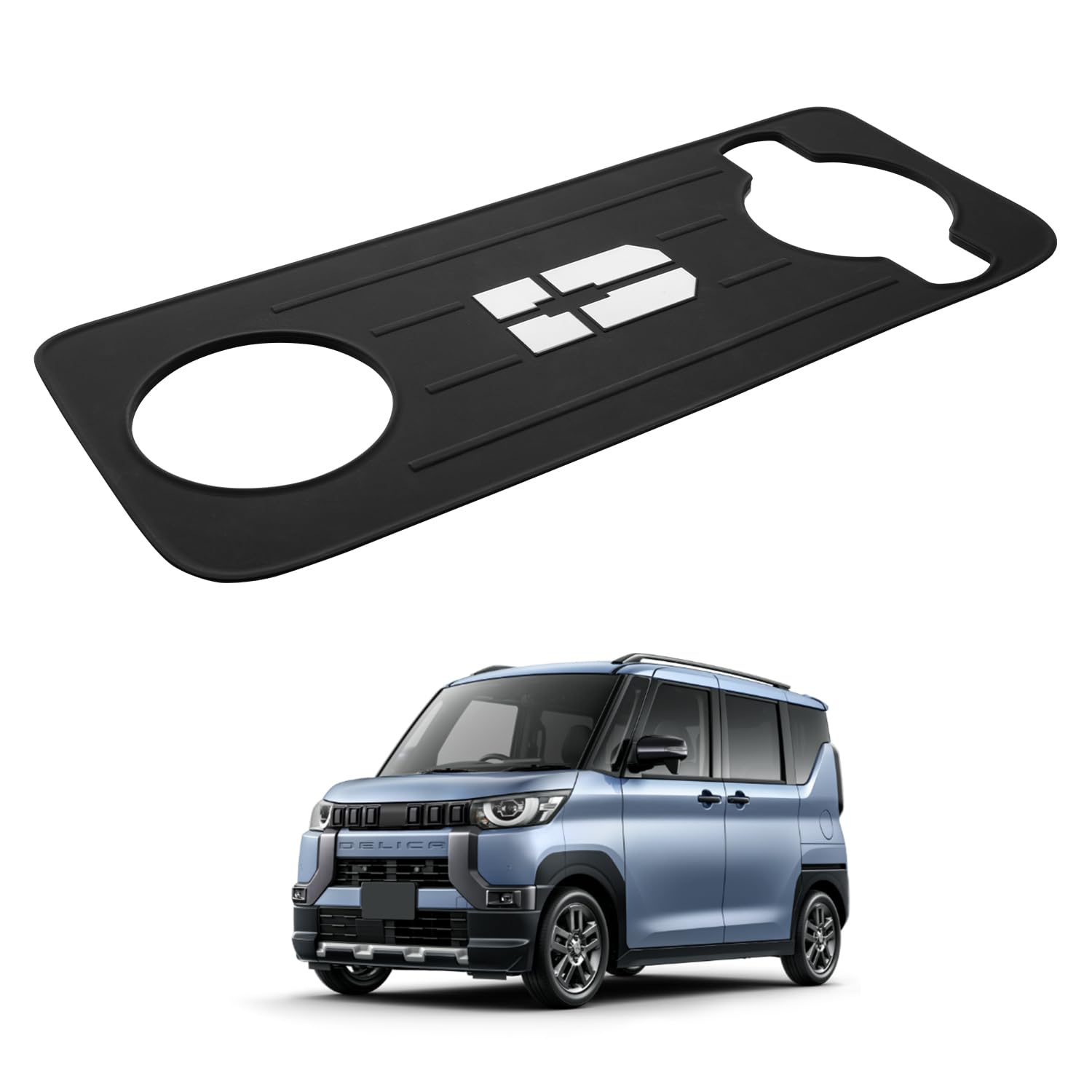 

Auto Spec Seat Back Table Table Side Table Protector Interior Personal Silicone Rubber Accessory with Mitsubishi New Delica Mini B3 EK Cross Space 30 чёрный