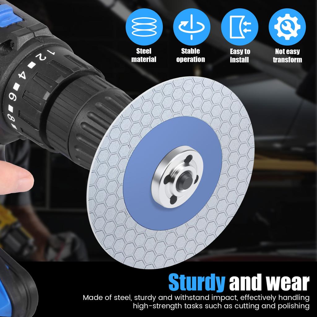 Drill Adapter Universal Drill Adapter with Flange Nut PartsKit, for Cutting Disc Polishing Wheel Metals Handle Holder Adapter