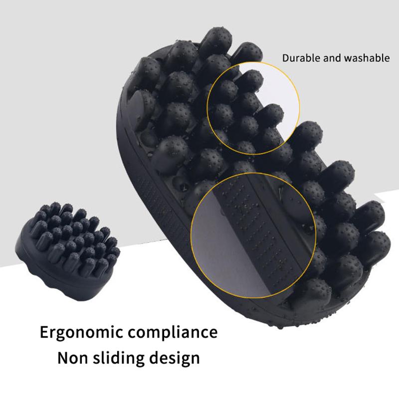 Professional Portable Silicone Hair Brush Washable Durable Rubber Curly Brush Hair Beauty Dirty Braided Curly Hair Men Cleaning