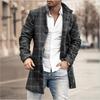 Cappotto casual in lana con colletto alto, medio e lungo, da uomo, autunno e inverno, nuovo