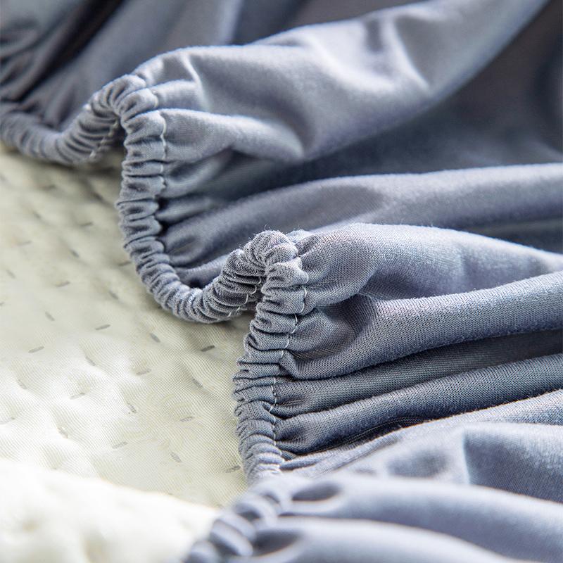 Waterproof Cooling Sheet Fitted Sheet with Elastic King Size Mattress Protector Solid Bedspread (Fitted Sheet Only)