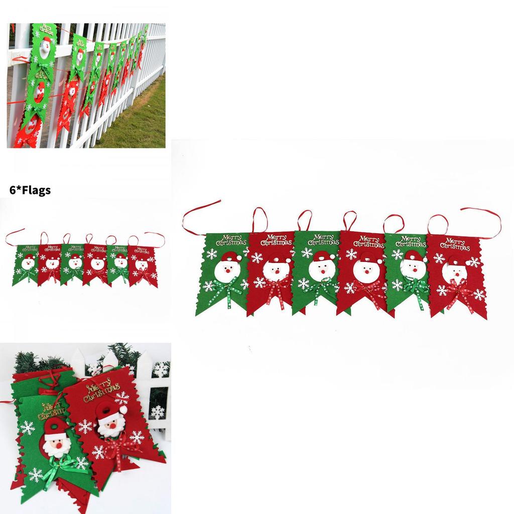 Christmas Santa Claus Pattern Banner Set With Unique Design For Holiday Wall Art And Celebrations