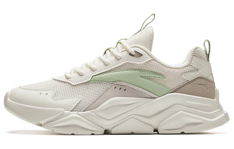 Women's Sneakers Anta Life Collection Cushioning Slip Resistant Low top Casual Shoes Women's White Gray Green