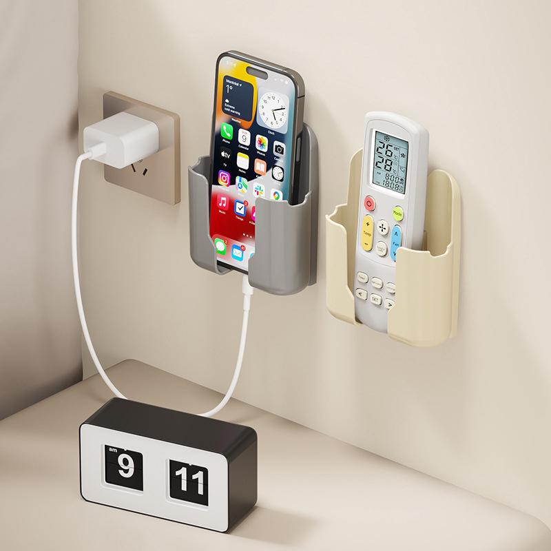 Uchwyt ścienny na telefon komórkowy Uniwersalny organizer do przechowywania telefonu komórkowego Pilot do telewizora Uchwyt wiszący do stacji ładującej