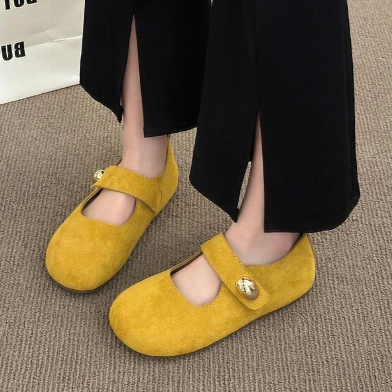 

Fashion 2025 NEW Women Shoe Summer New Round Flat Shoes Comfor Women s Casual Shoes Fashion Versatile Women s Single Shoe 40 жовтий