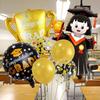Doctor Foil Balloons Transparent Confetti Latex Balloon Congrats Graduation Balloon Set Graduation Party Balloon Decorations