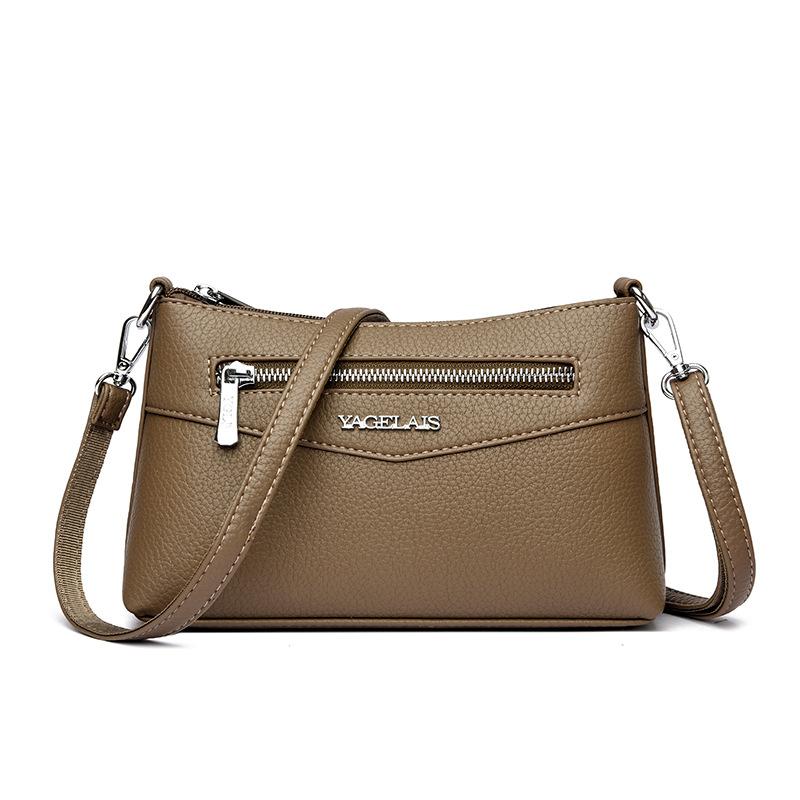 

Women s bag in the mother bag, new fashion women s shoulder messenger bag, soft leather mobile phone change bag