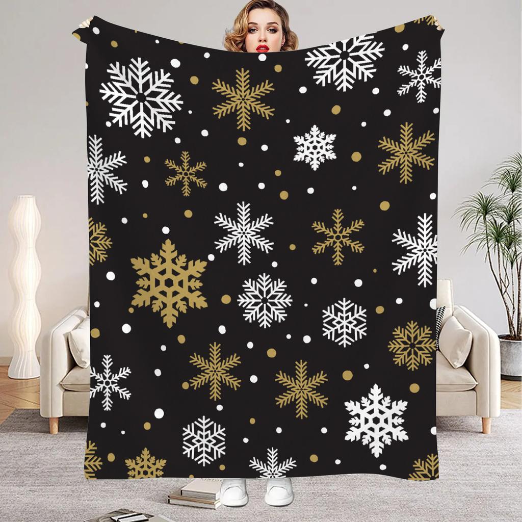 Christmas Flannel Blanket Soft Baby Blankets For Home Camping Nap Leisure Blankets Birthday Christmas Gifts All Seasons Home