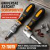Adjustable Ratchet Two-way Screwdriver Set Universal Ratchet Screwdriver  Repair Tools