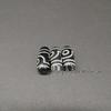 Ethnic Double Eye Dzi Agate Necklace Clavicle Chain