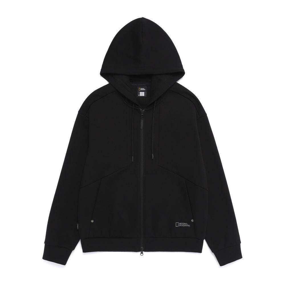 Nationalgeographic N261Uft070 Tarkin Semi-Overfit Hoodie Full Zip Black
