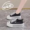 Mesh Breathable Little White Shoes Women's 2025 New Summer Super Fire Platform Canvas Shoes Student Versatile Casual Board Shoes