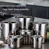 201 Stainless Steel Sealed Multi-purpose Storage Bucket