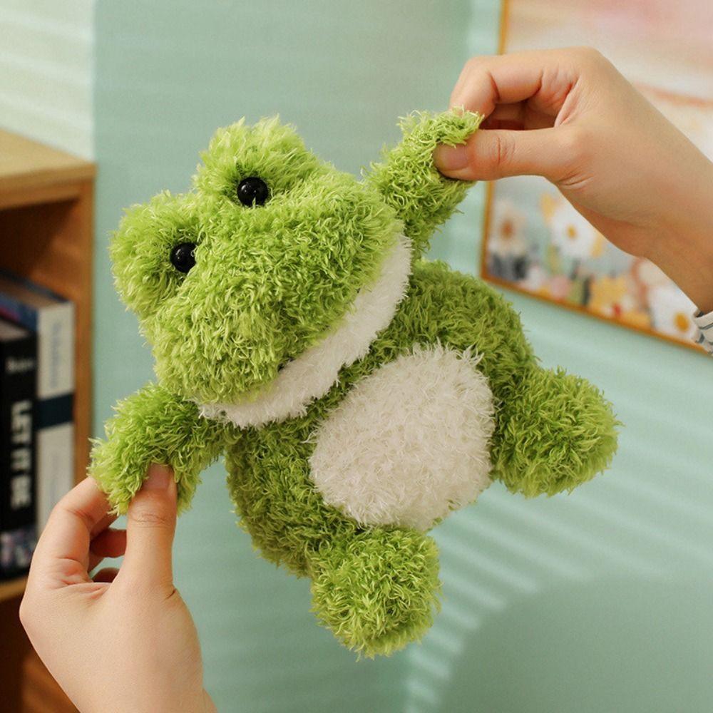 Interactive Simulation Frog Stuffed Toys Handmade Cartoon Sleeping Doll  Kids Gifts