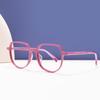 Geometric Large Full Rim Spectacle Square Acetate Fashion Women Stylish Transparent Glasses Frame For Prescription Lens
