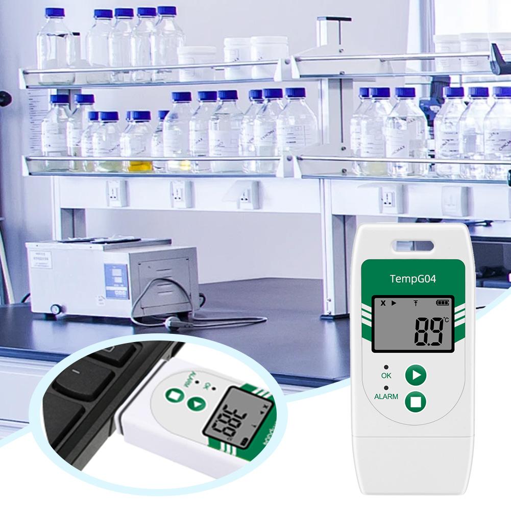 USB Temp & Humidity Data Logger Digital PDF CSV Report Temp Recorder Humidity Logger for Refrigeration Cold Chain Transport Lab